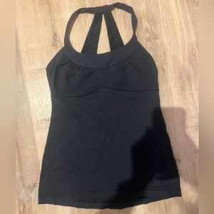 Vintage Lululemon scoop neck tank top in black, size 4